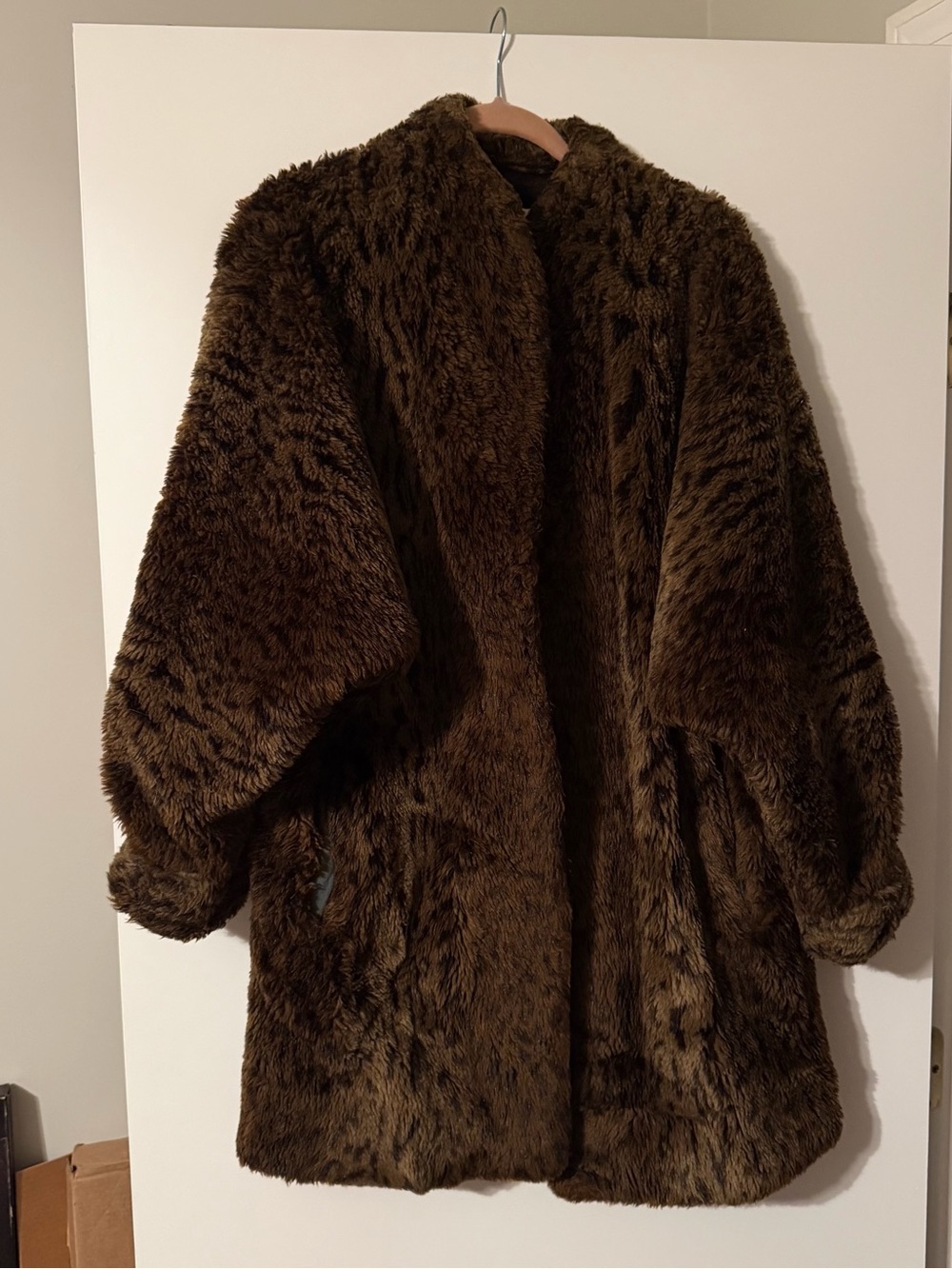 Vintage Cozy Brown Teddy Jacket - Plush Women's Coat